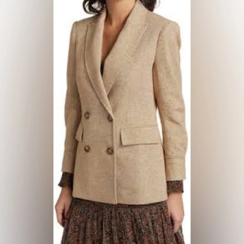 NWOT Veronica Beard Pyle Dickey Double-Breasted Blazer Sz-2